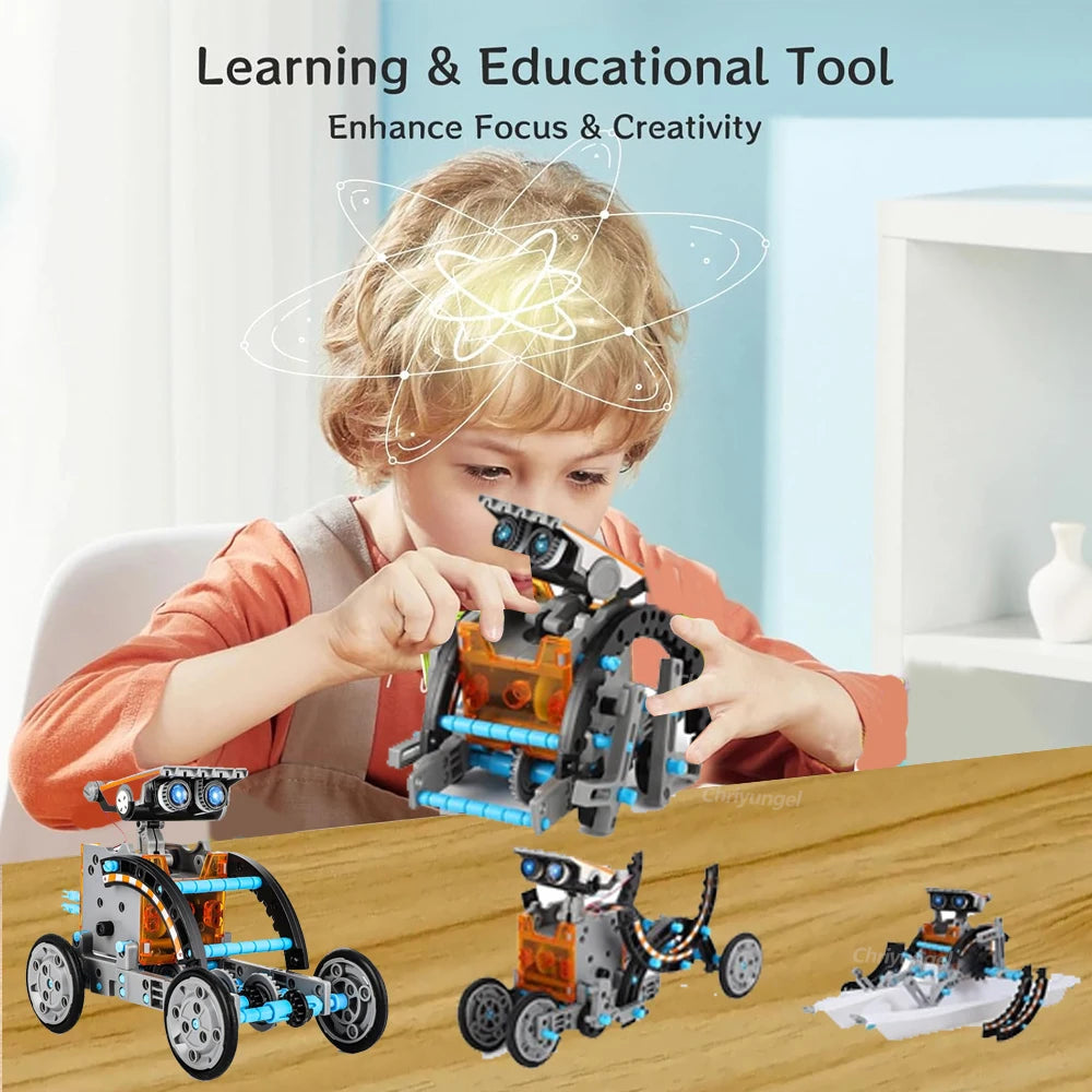 13-in-1 educational robotics kit for kids with AI-inspired features