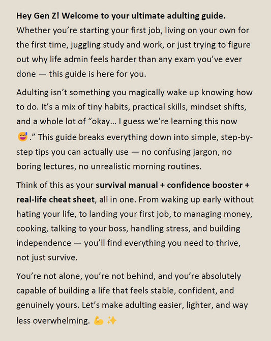 Life Hacks for Gen Z: Master Adulting for Beginners