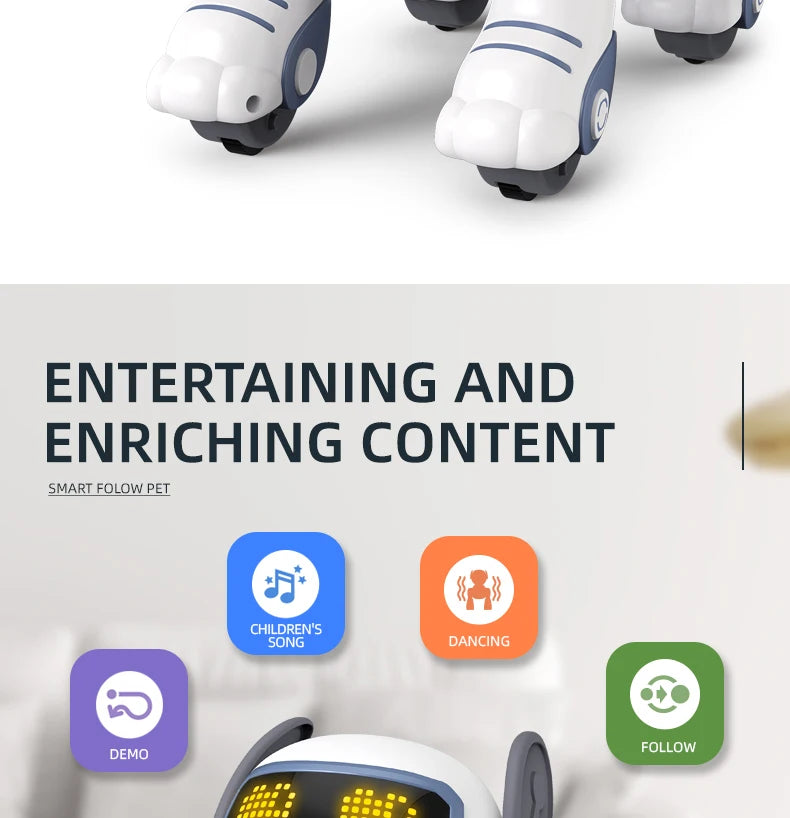 Smart Interactive Robot Dog Toy for Kids Aged 3+