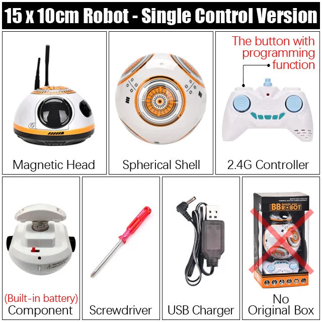 R2D2-Inspired Smart AI Robot Toy – Remote & Gesture Control Model