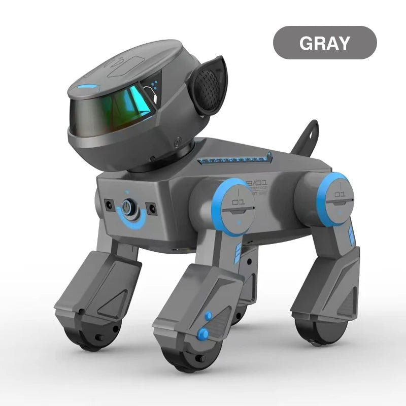 Gray robot dog on a white background with 'GRAY' label