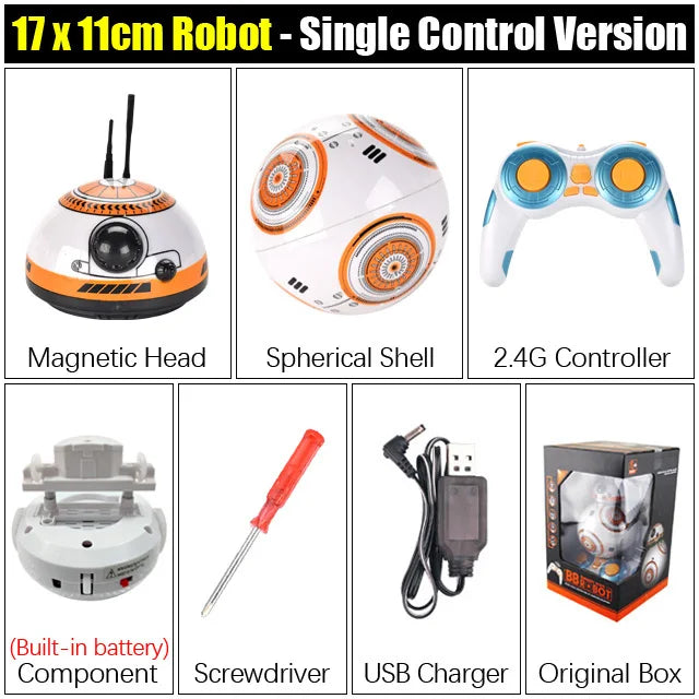 R2D2-Inspired Smart AI Robot Toy – Remote & Gesture Control Model