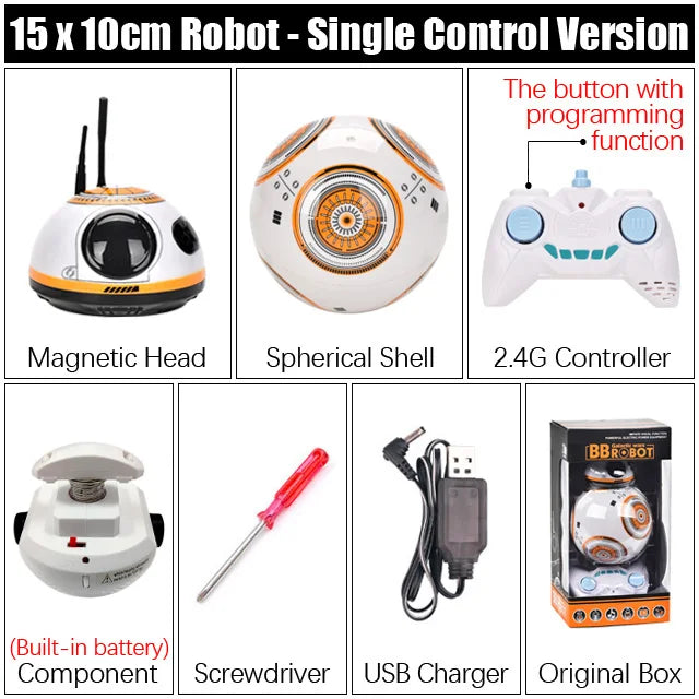 R2D2-Inspired Smart AI Robot Toy – Remote & Gesture Control Model