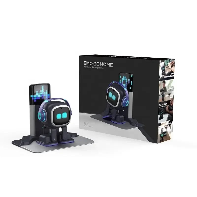 AI EMO robot intelligent companion toy for kids and adults interacting with voice
