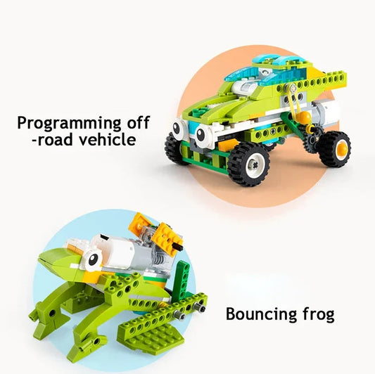 Educational robotics kit WeDo 2.0 for STEAM learning and coding beginners