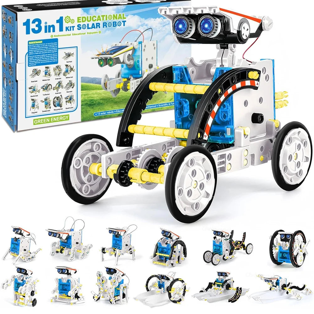 Solar robot educational gift for tech-curious kids age 8+