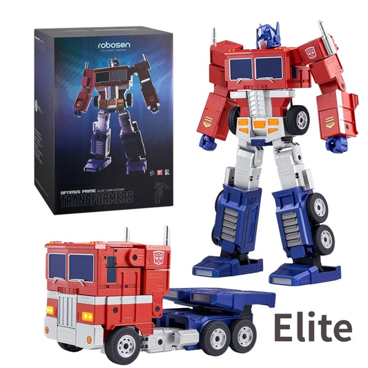 Transformers Optimus Prime AI robot with voice control and G1 design for collectors.