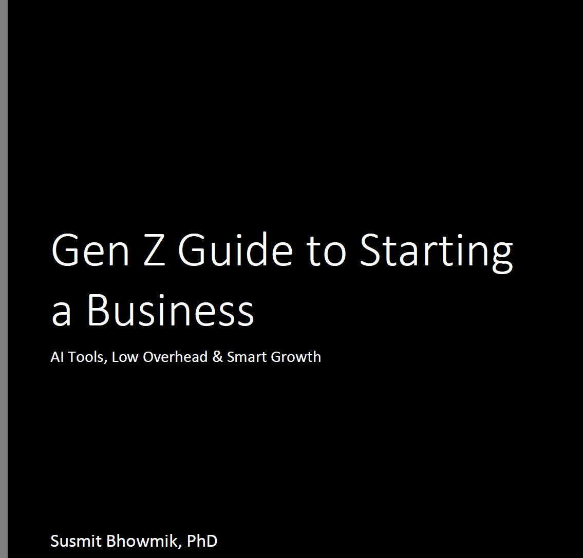 Gen Z Guide to Starting a Business: AI Tools, Low Overhead Cost