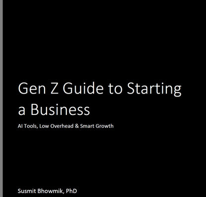 Gen Z Guide to Starting a Business: AI Tools, Low Overhead Cost