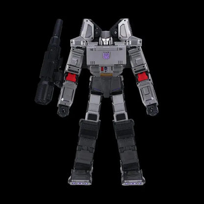 Transformers action figure on a black background