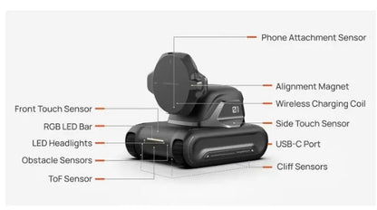 LOOI: Smart ChatGPT Phone Robot + Wireless Charger