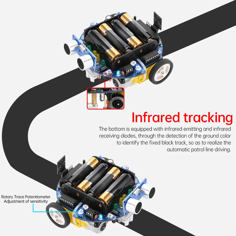 Buildable automated robot kit for tech-savvy kids and teens