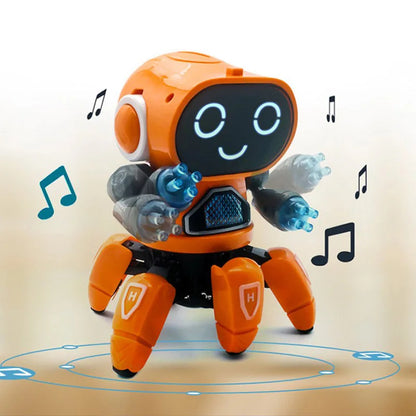 Early learning robot toy with music and movement features