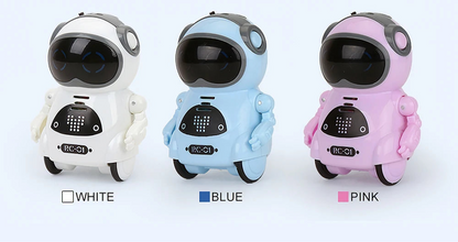 Pocket-sized talking robot toy with singing and dancing features