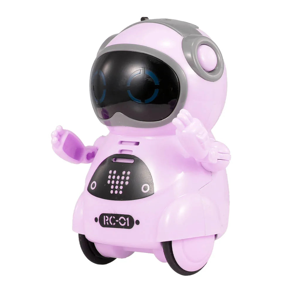 Portable robot toy for kids that fits in backpack or pocket