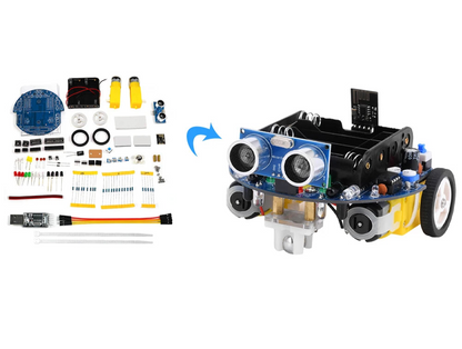 Obstacle avoidance programming robot kit for education